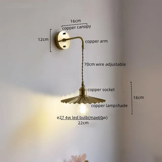Celako™ Cupraluna Wall Light | Copper Dining Room Lighting