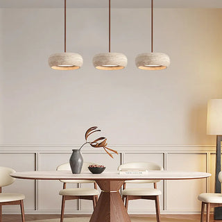 Celako™ Taverti Pendant Light | Yellow Travertine Kitchen Island Lighting