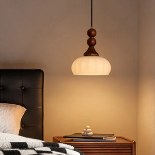 Celako™ Cucurbita Pendant Light | White Glass Kitchen Island Lighting