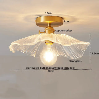 Celako™ Opalio Ceiling Light | Glass Bedroom Lighting