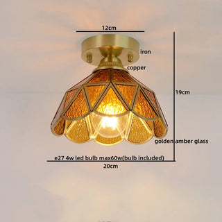 Celako™ Vitreus Ceiling Light | Glass Copper Living Room Lighting