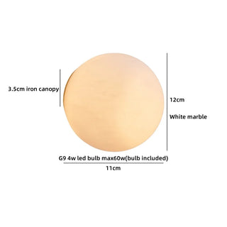Celako™ Marvella Wall Light | Marble Bedside Lighting