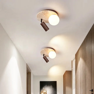 Celako™ Flavina Ceiling Light | Yellow Travertine Kitchen Island Lighting