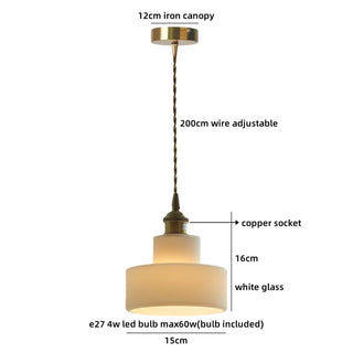 Celako™ Opalene Pendant Light | Glass Kitchen Island Lighting