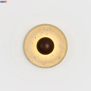 Celako™ Tevrina Wall Light | Wood Yellow Travertine Living Room Lighting