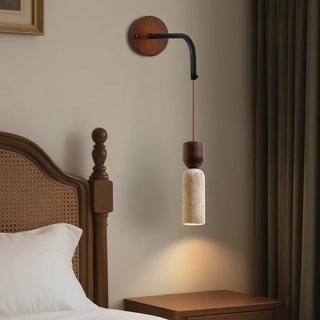 Celako™ Rapolano Wall Light | Yellow Travertine Living Room Lighting