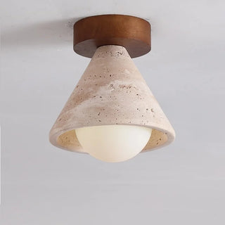 Celako™ Tavaluna Ceiling Light | Yellow Travertine Contemporary Kitchen Island Lighting
