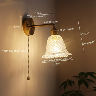 Celako™ Catena Wall Light | Copper Glass Dining Room