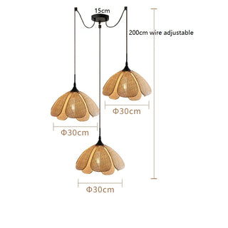 Celako™ Vimina Pendant Light | Rattan Dining Room Lighting