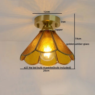 Celako™ Vitreus Ceiling Light | Glass Copper Living Room Lighting
