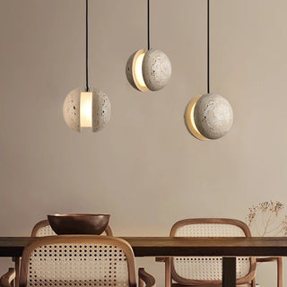 Celako™ Terrana Pendant Light | Yellow Travertine Kitchen Island Lighting