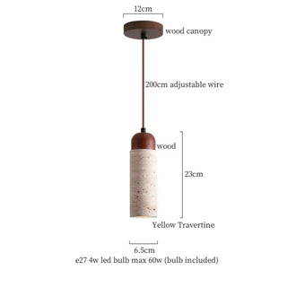 Celako™ Petrino Pendant Light | Stone Bedroom Lighting
