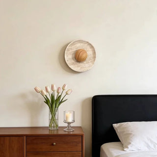 Celako™ Tevrin Wall Light | Yellow Travertine Vintage