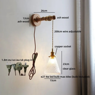 Celako™ Vitrae Wall Light | Glass Hallway Lighting