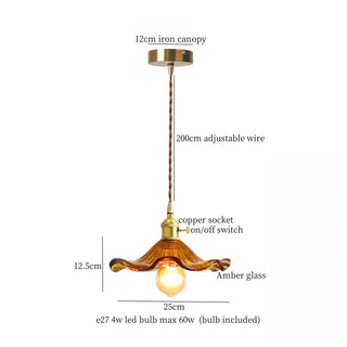 Celako™ Rubinor Pendant Light | Glass Vintage