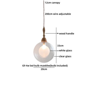 Celako™ Opalum Pendant Light | Glass Dining Room Lighting