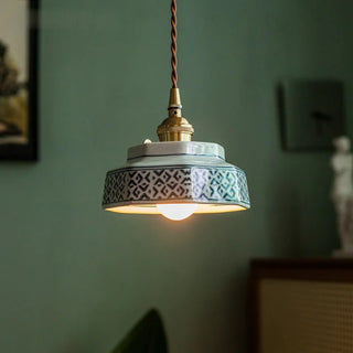 Celako™ Verdant Pendant Light | Ceramic Dining Room Lighting