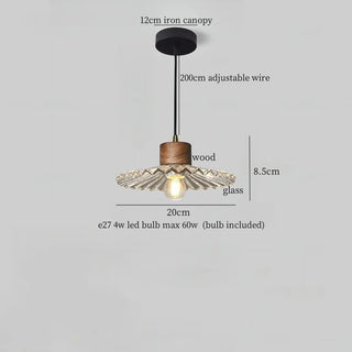 Celako™ Lumamber Pendant Light | Glass Bedroom Lighting