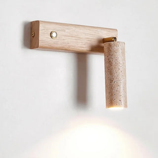 Celako™ Terravo Wall Light | Yellow Travertine Bedroom Lighting