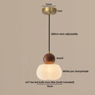 Celako™ Vitrin Pendant Light | White PVC Dining Room Lighting