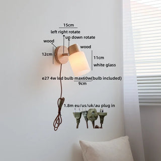 Celako™ Ivra Wall Light | Ceramic Bedroom Lighting