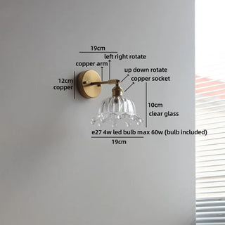 Celako™ Opura Wall Light | Copper Bedside Lighting