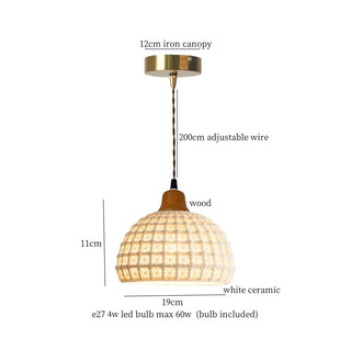 Celako™ Seijaku Pendant Light | Ceramic Dining Room Lighting