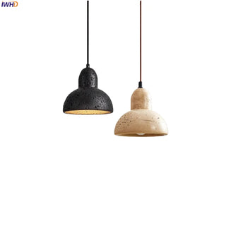 Celako™ Lapideus Pendant Light | Yellow Travertine Living Room Lighting