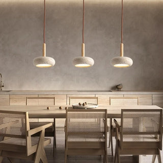 Celako™ Tivano Pendant Light | Yellow Travertine Bedroom Lighting