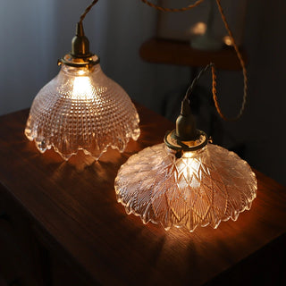Celako™ Cuivrea Pendant Light | Copper Glass Bedroom Lighting