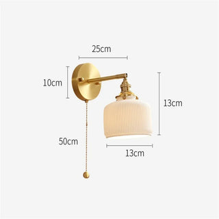 Celako™ Aurila Wall Light | Copper Bedroom Lighting