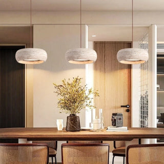 Celako™ Calcaris Pendant Light | Yellow Travertine Kitchen Island Lighting