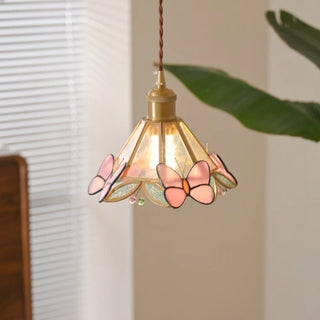 Celako™ Aurielle Pendant Light | French Vintage Glass Bedroom Lighting