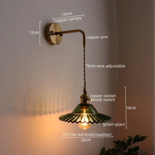 Celako™ Cateno Wall Light | Copper Glass Living Room Lighting