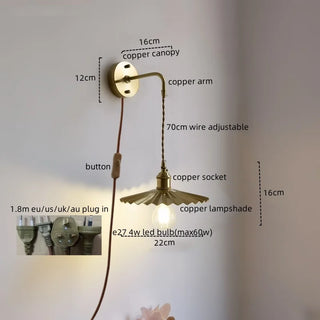 Celako™ Cupraluna Wall Light | Copper Dining Room Lighting