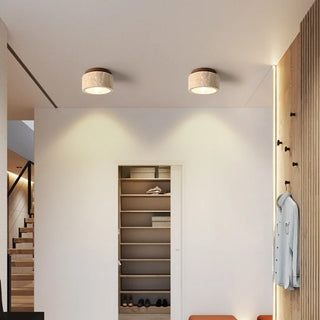 Celako™ Obsidian Ceiling Light | Black Travertine Kitchen Island Lighting