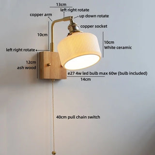 Celako™ Fiora Wall Light | Ceramic Entryway Lighting