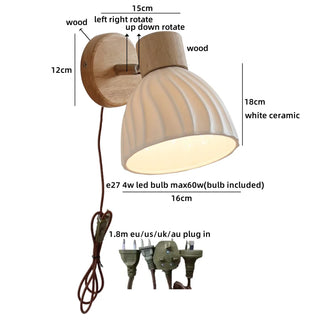 Celako™ Aralyn Wall Light | Ceramic Living Room Lighting