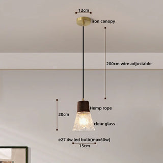 Celako™ Kiyoshi Pendant Light | Glass Dining Room Lighting