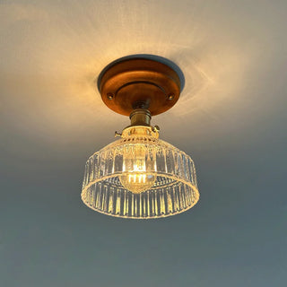 Celako™ Vitrowe Ceiling Light | Glass Wood Living Room Lighting