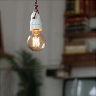 Celako™ Shiroterra Pendant Light | White Ceramic Japan Style Bedroom Lighting