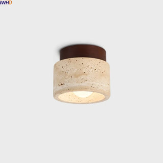 Celako™ Tevere Ceiling Light | Yellow Travertine Living Room Lighting