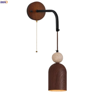 Celako™ Ishara Wall Light | Stone Iron Japan Style Living Room Lighting