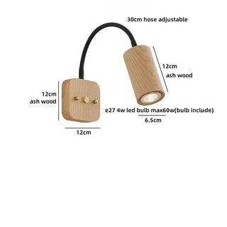 Celako™ Ashera Wall Light | Ash Wood Entryway Lighting