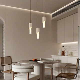 Celako™ Tufina Pendant Light | Yellow Travertine Wabi Sabi Kitchen Island Lighting