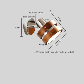 Celako™ Ferrowood Wall Light | Iron Wood Bedroom Lighting