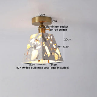 Celako™ Sabite Ceiling Light | Marble Living Room Lighting