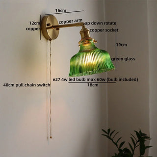 Celako™ Rinzen Wall Light | Glass Bedroom Lighting