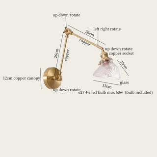 Celako™ Cupriana Wall Light | Copper Bedroom Lighting