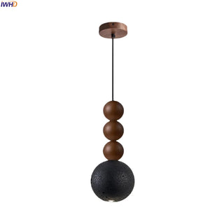 Celako™ Neropiet Pendant Light | Black Travertine Bedroom Lighting